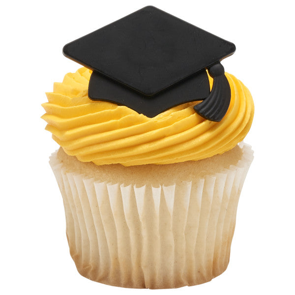 Graduation Cap Cake Rings Pk/144