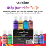8 Color Set .64oz Airbrush Food Colors Chefmaster