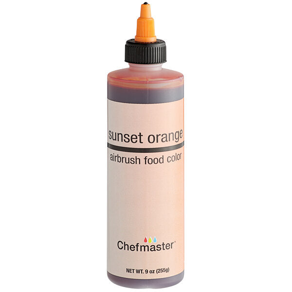 Sunset Orange 9 oz Airbrush Color Chefmaster