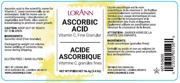 Ascorbic Acid Vitamin C Lorann