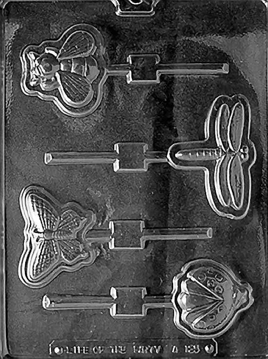 Garden Bugs Lolly Chocolate Mold