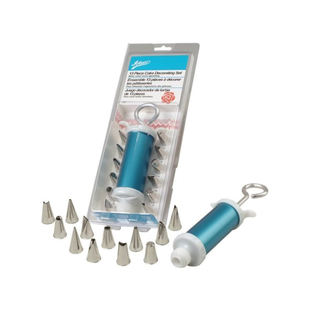 ATECO 13 Piece Cake Decorating Set Syringe 556