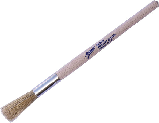 ATECO 3/8" White Round Pastry Brush 60200