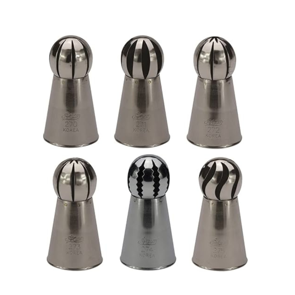 ATECO Ball Top Cake Decorating Tip Set 24006