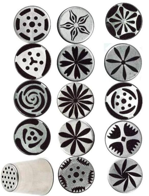 ATECO Russian Drop Flower Tip Set of 15 24015