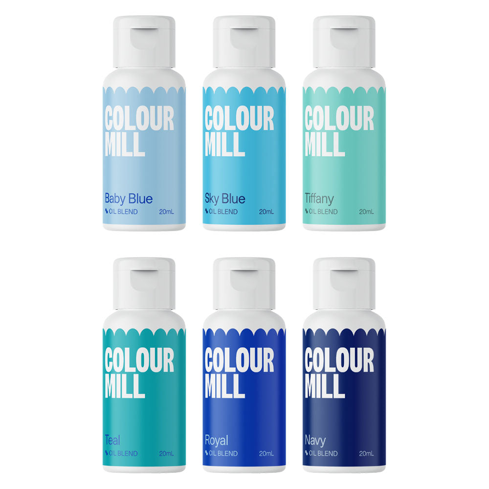 Assorted Blues Colour Mill Pack of 6