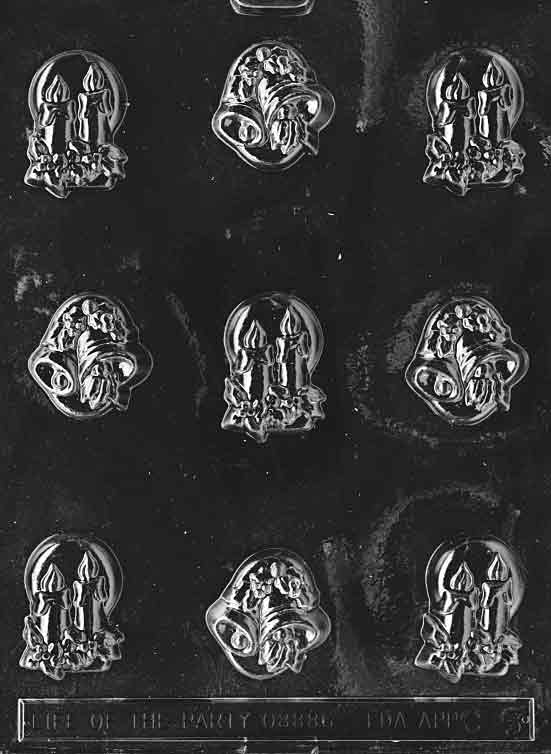 Bells & Candles Chocolate Mold C005