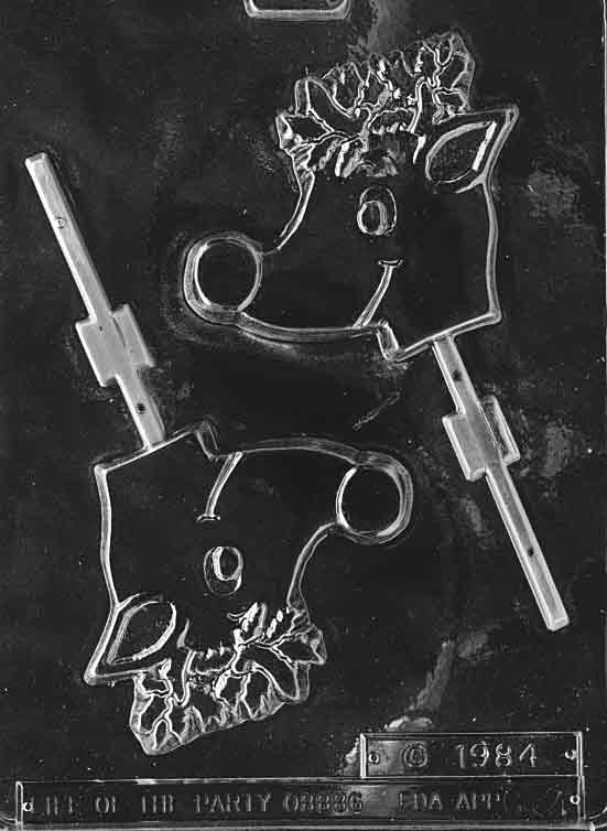 Large Reindeer Lolly Chocolate Mold