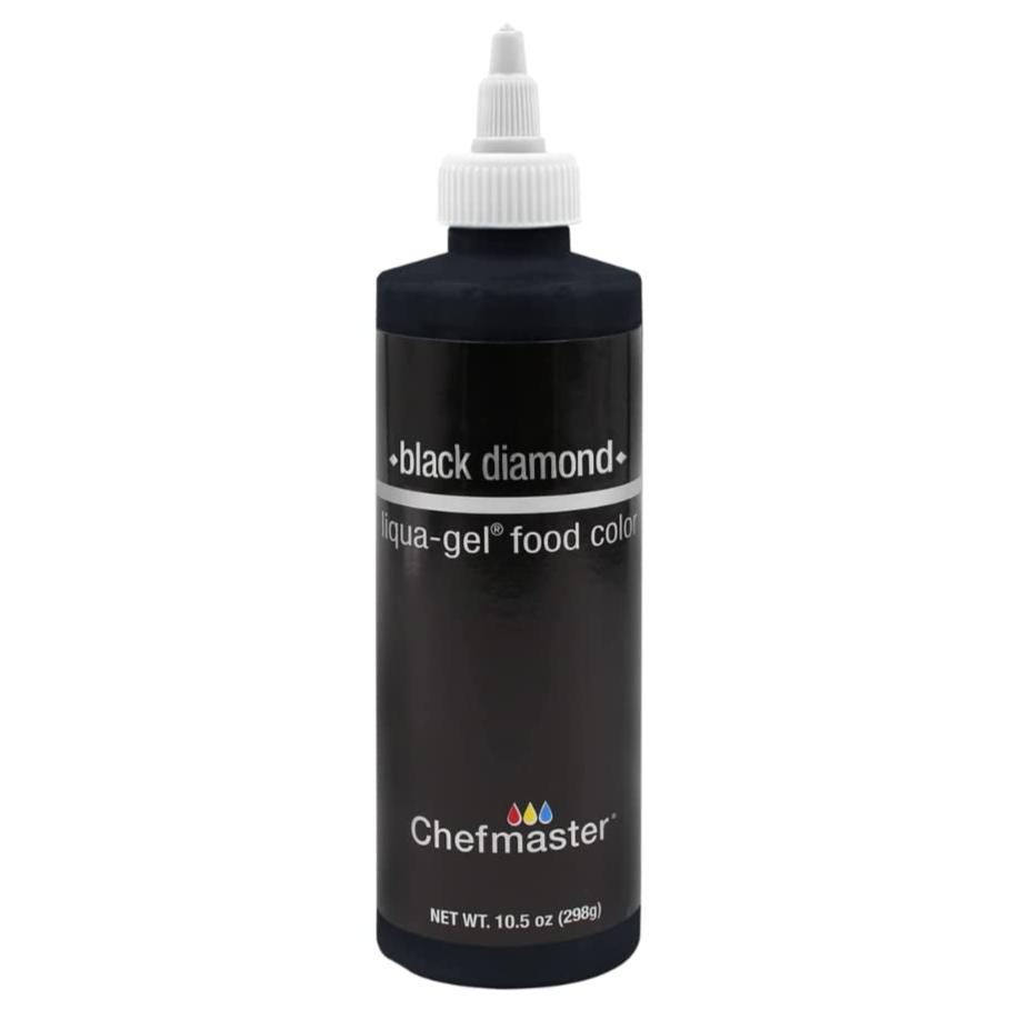 Chefmaster Black Diamond 10.5oz Liqua Gel Food Color
