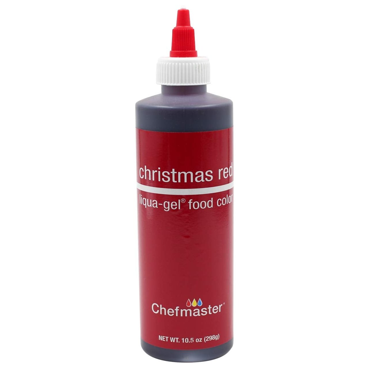 Chefmaster Christmas Red 10.5oz Liqua Gel Color