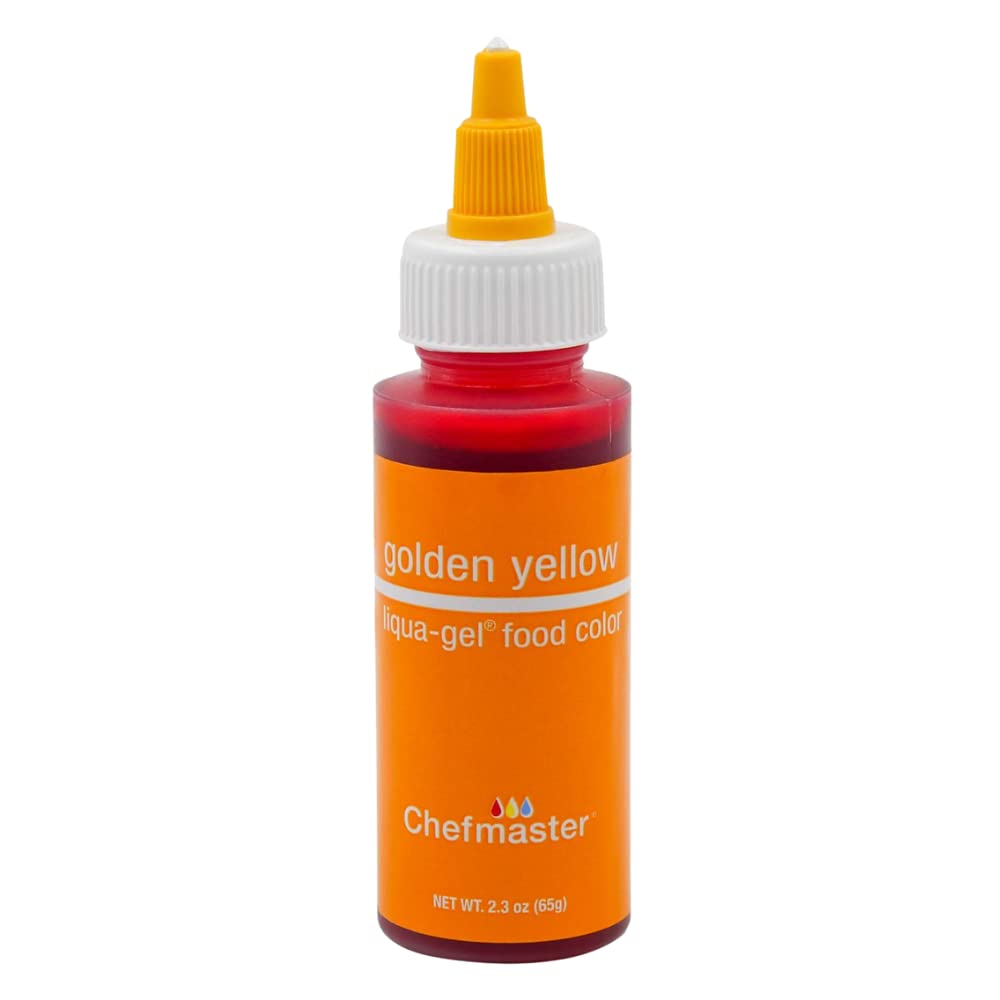 Chefmaster Golden Yellow 2.3oz Liqua Gel Food Color