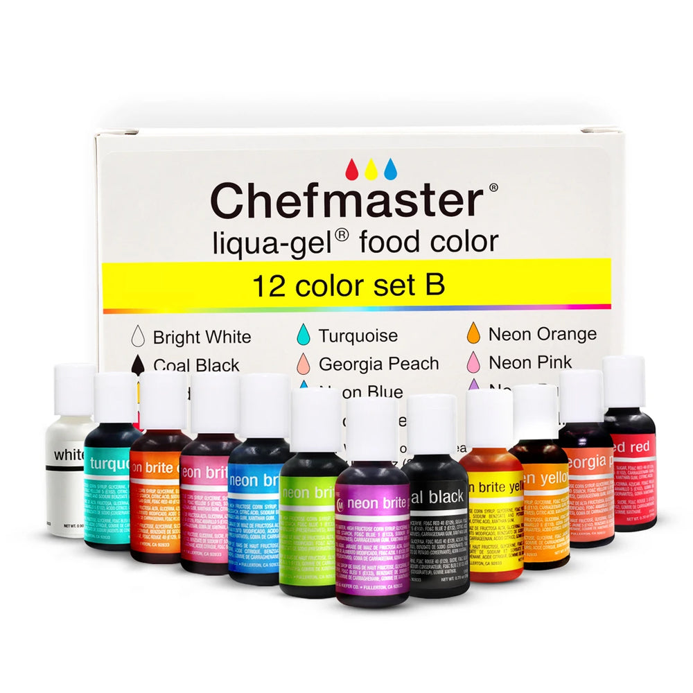 Chefmaster Liqua-Gel Food Color Set B 13437