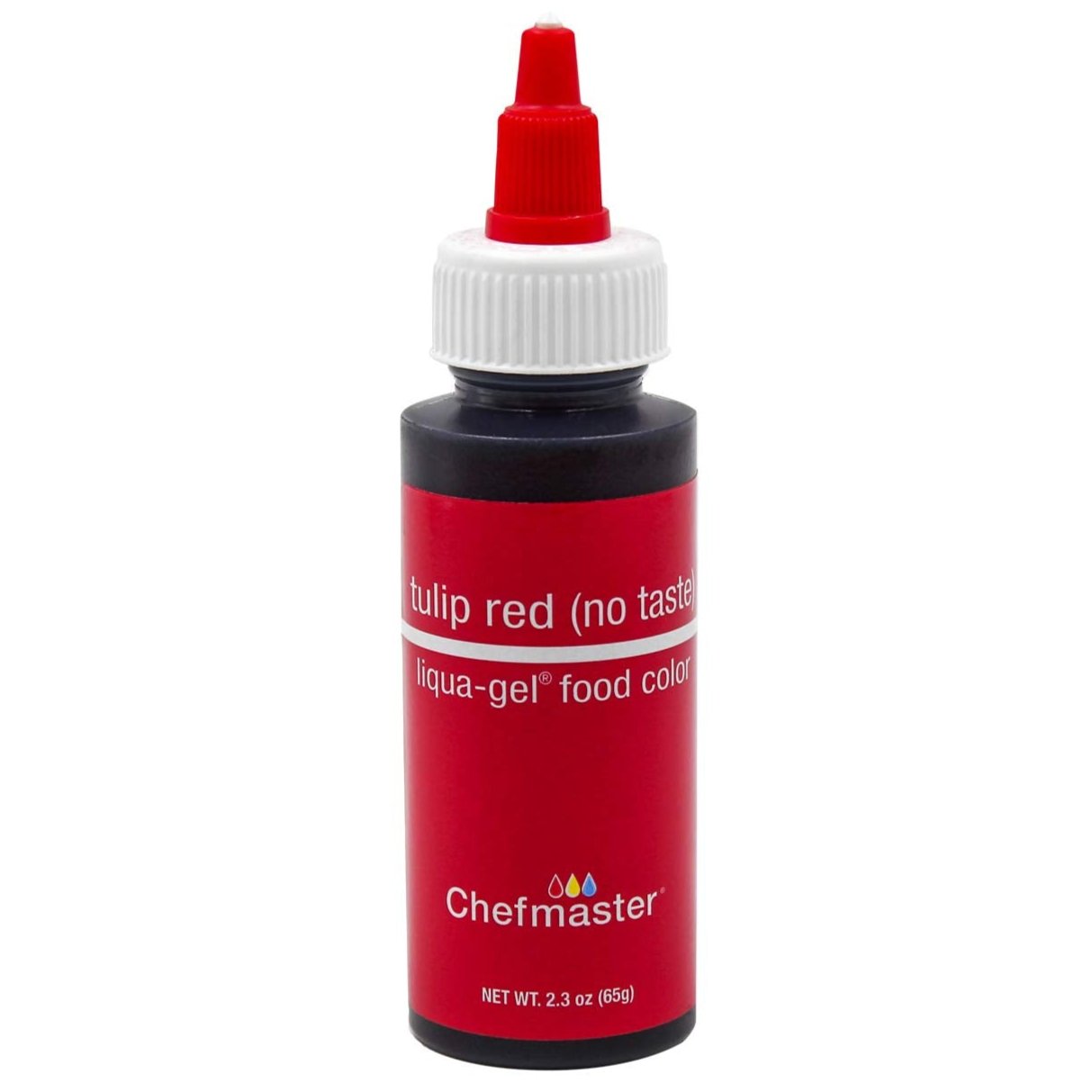 Chefmaster Tulip Red 2.3oz Liqua Gel Food Color