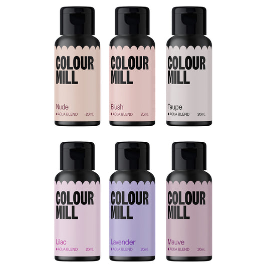 Colour Mill Aqua Blend Food Colors Bridal Set of 6