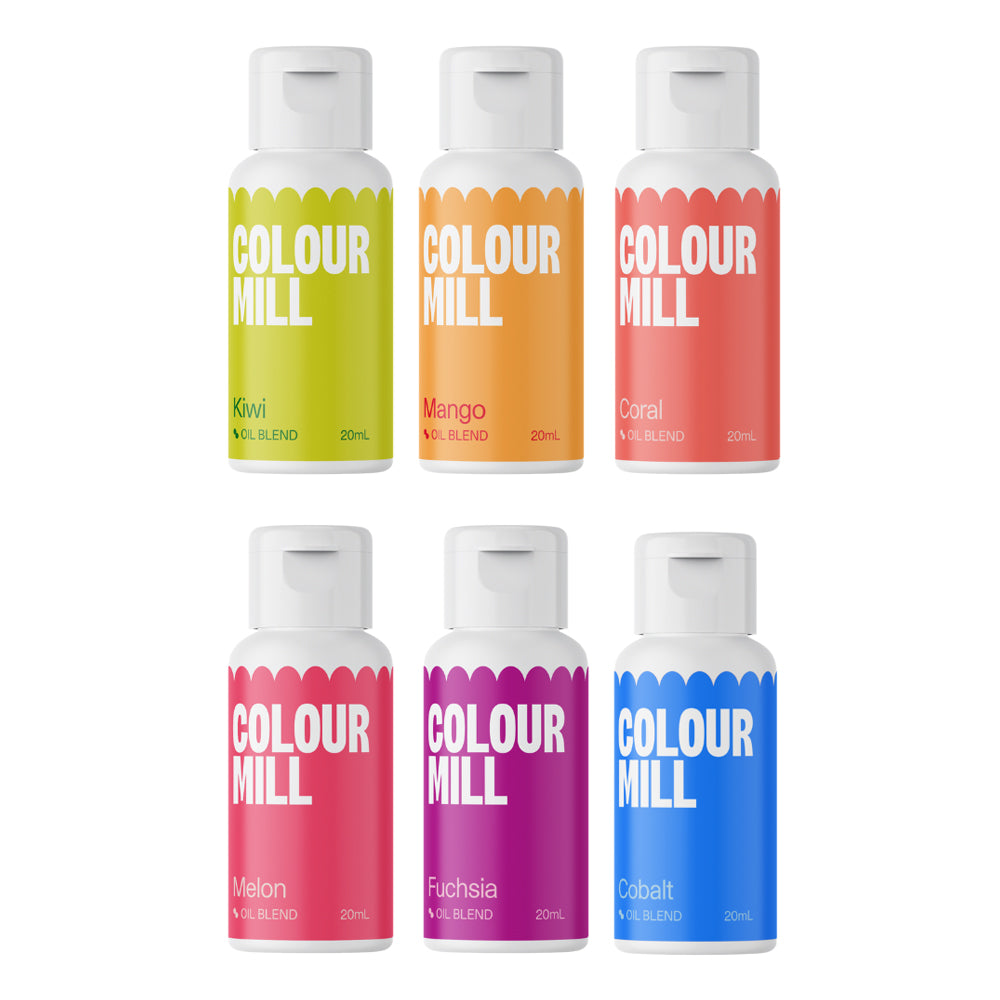 Colour Mill Oil Based Food Colors Tropical Set of 6