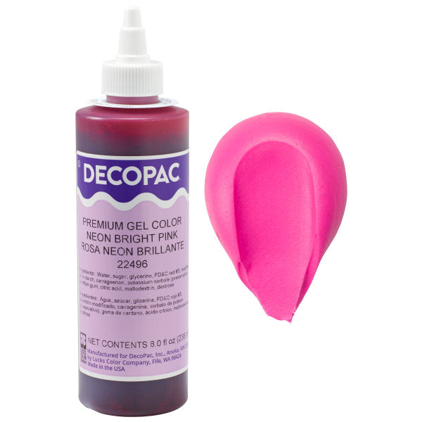 Decopac Neon Bright Pink Premium Gel Food Color 22496