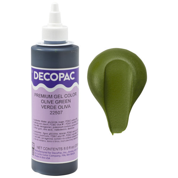 Decopac Olive Green Premium Gel Food Color 22507
