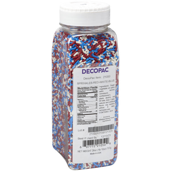 Decopac Red White Blue Sprinkles