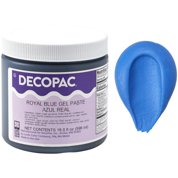 Decopac Royal Blue Premium Gel Paste Food Color 22489