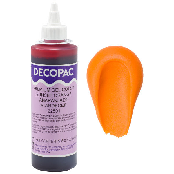 Decopac Sunset Orange Premium Gel Food Color 22501