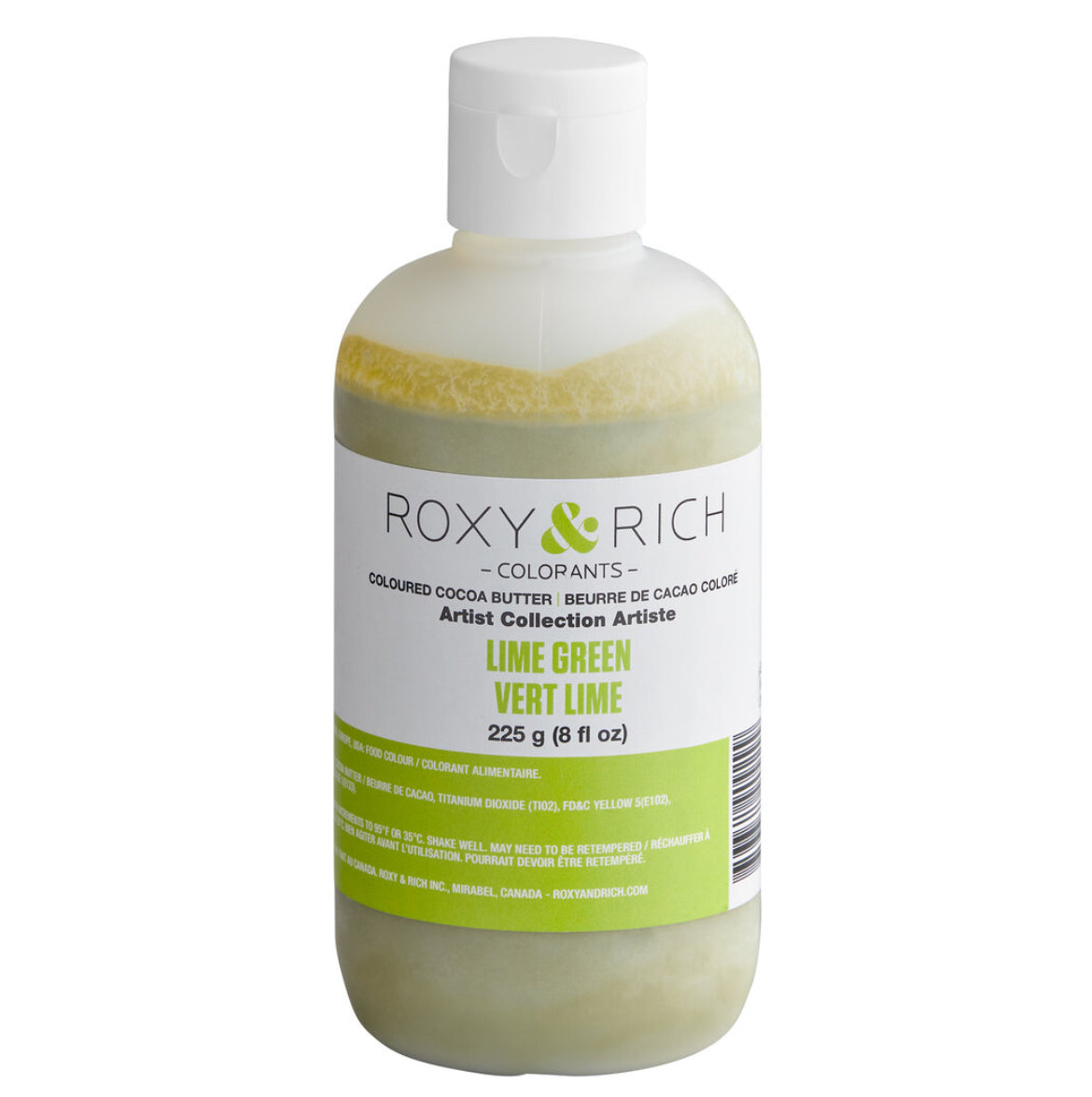 Lime Green Colored Cocoa Butter Roxy & Rich