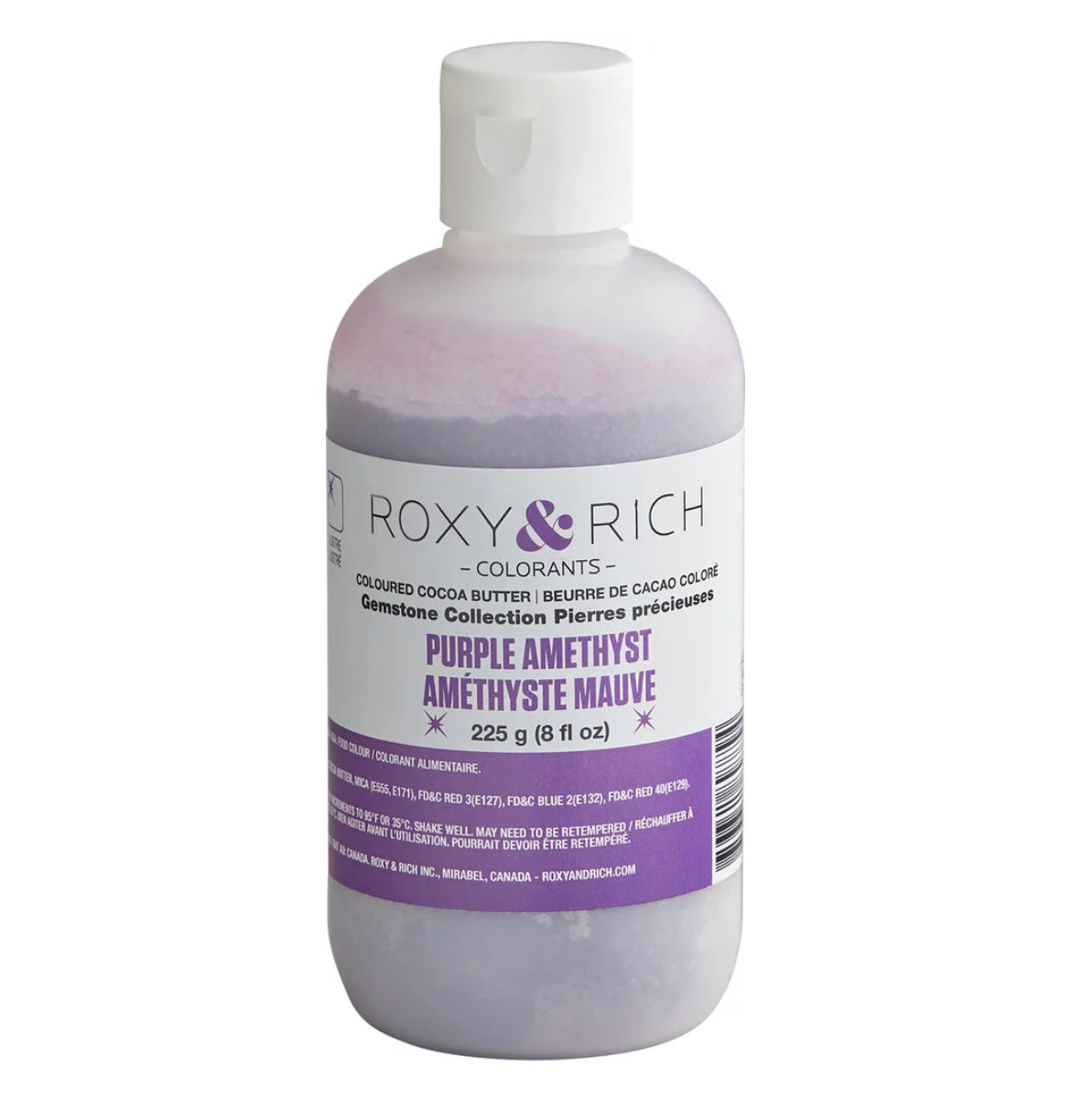 Purple Amethyst Gemstone Cocoa Butter Roxy & Rich
