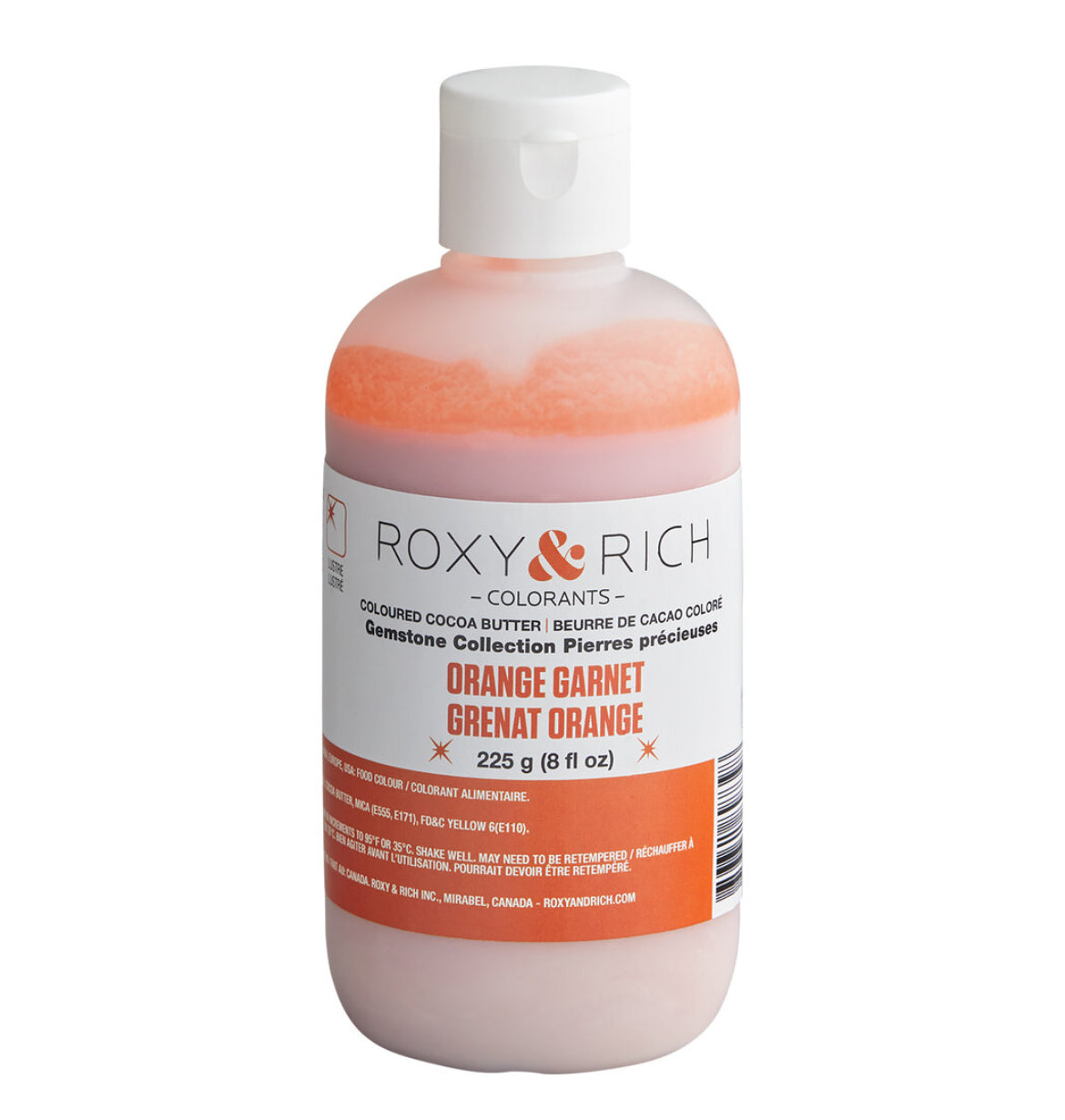 Orange Garnet Gemstone Cocoa Butter Roxy & Rich