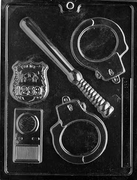 Policeman Set Chocolate Mold
