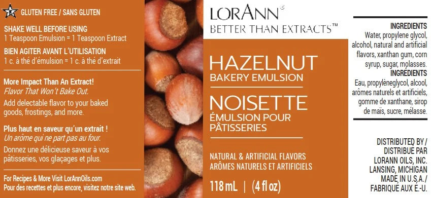 Hazelnut Bakery Emulsion Lorann