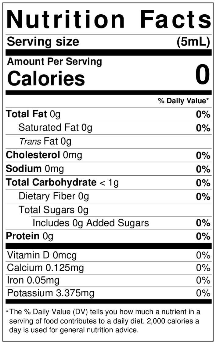Lorann Black Raspberry Flavor Fountain Nutrition Facts 1715