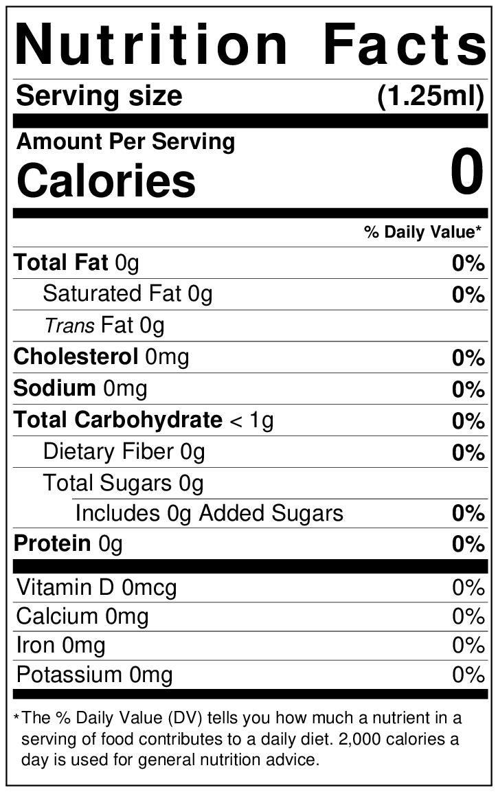 Lorann Blue Raspberry Flavor Nutrition Facts 0422