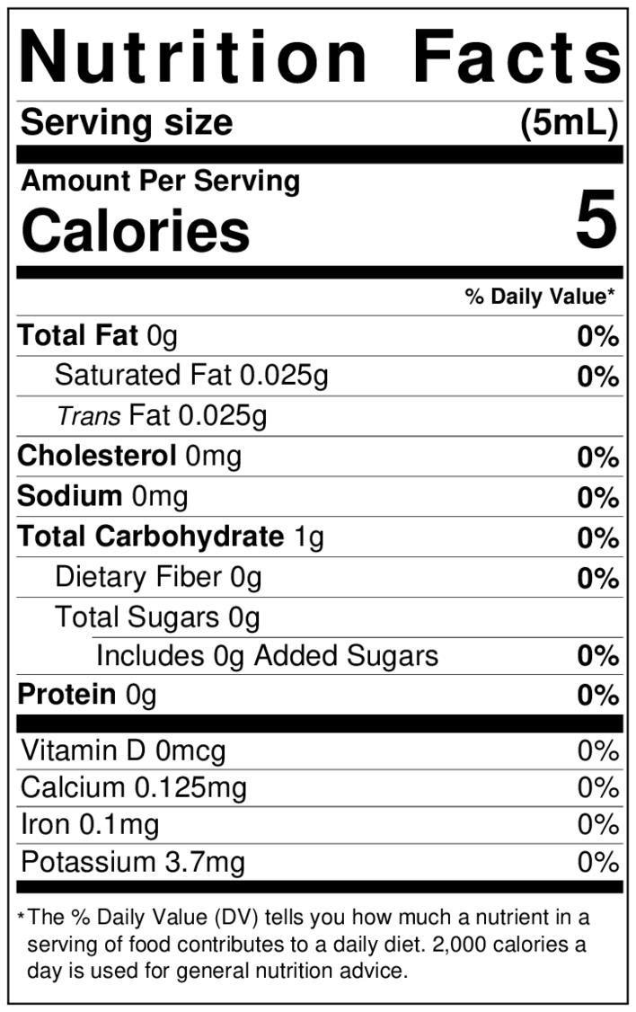 Lorann Butterscotch Flavor Fountain Nutrition Facts 1726