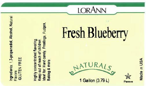 Lorann Fresh Blueberry Natural Flavor Label 3750