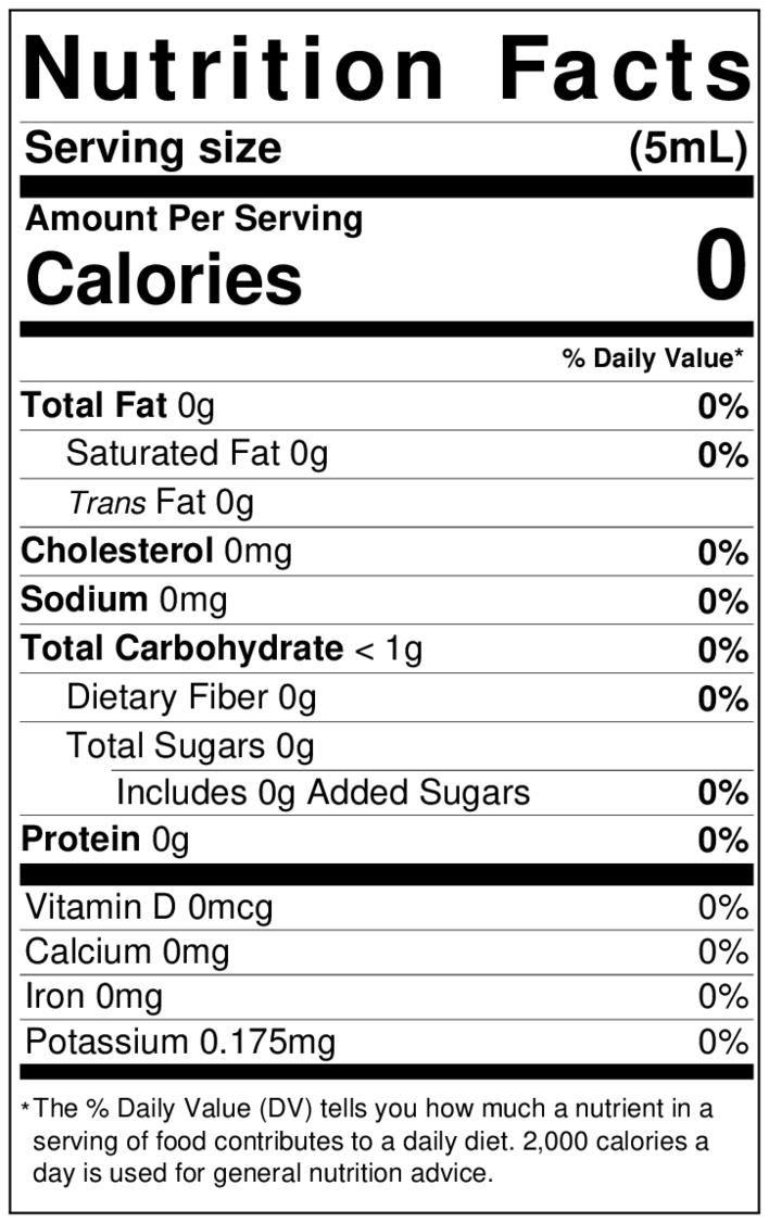 Lorann Georgia Peach Flavor Fountain Nutrition Facts 1755