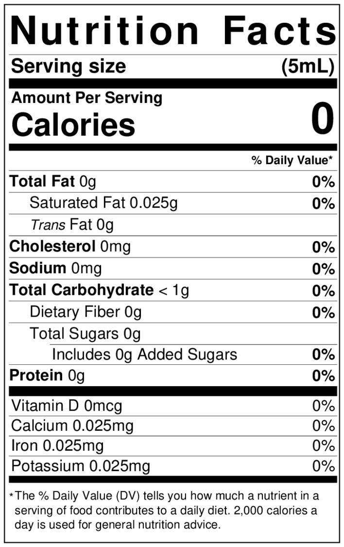 Lorann German Chocolate Cake Flavor Fountain Nutrition Facts 1760