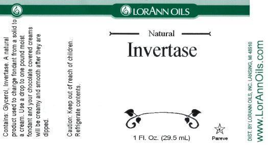 Lorann Invertase Label
