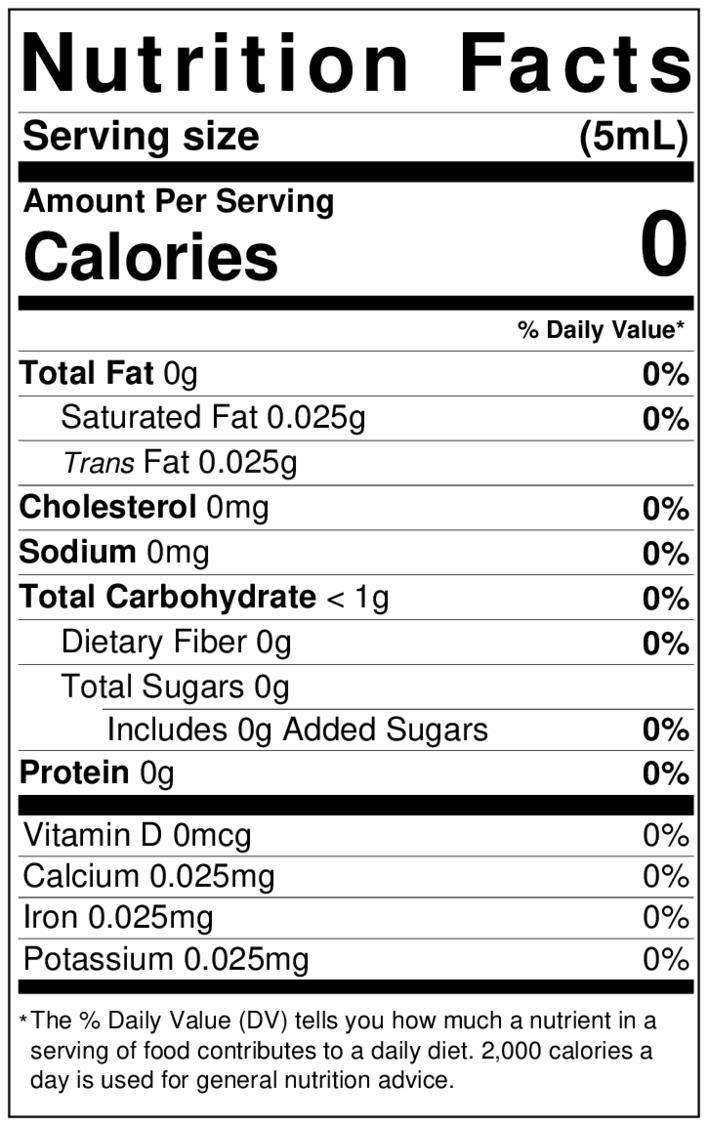 Lorann Lemon Custard Flavor Fountain Nutrition Facts 0934