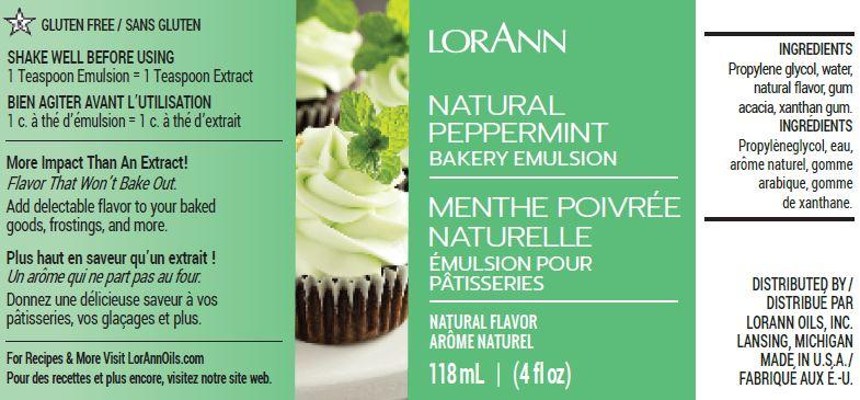 Lorann Peppermint Bakery Emulsion Label 0766