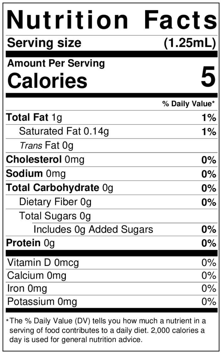 Lorann Strawberry Banana Flavor Nutrition Facts 0711