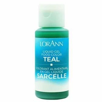 Lorann Teal Liquid Gel Food Color 1190-0500