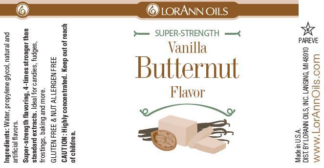 Lorann Vanilla Butternut Flavor Label 0310