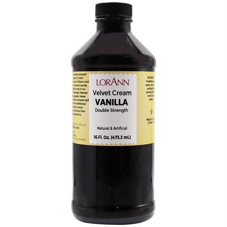 Lorann Velvet Cream Vanilla Double Strength Flavor 16oz 3019
