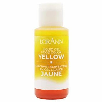Lorann Yellow Liquid Gel Food Color 1230-0500