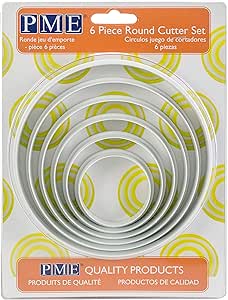 PME Round Plastic Cutter Set of 6