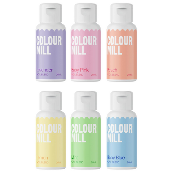 Pastel Pack of 6 Colour Mill