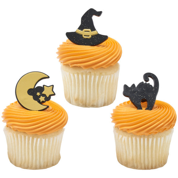 Witching Hour Cake Rings on Cupcakes