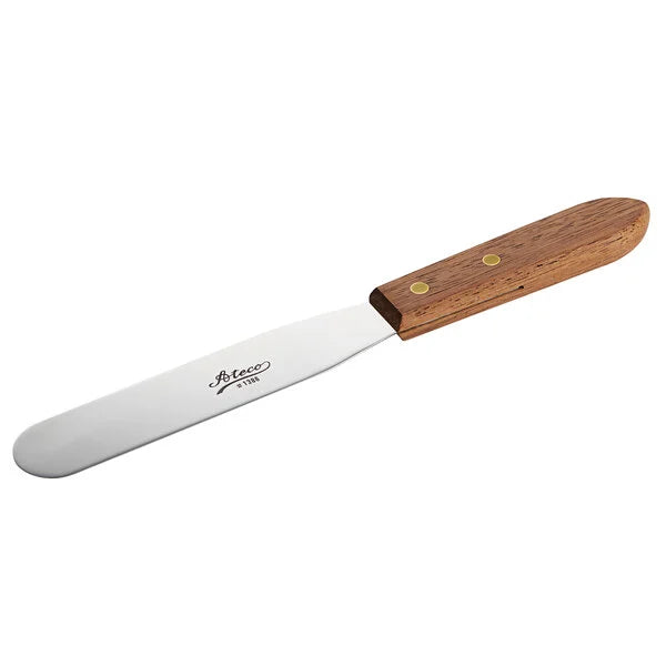 6" Spatula Wooden Handle ATECO