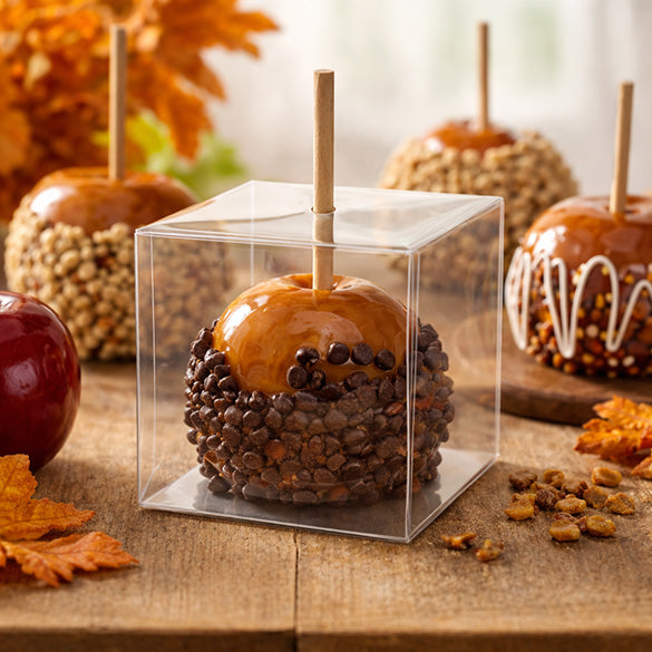Clear Candy Apple Boxes Pk/25