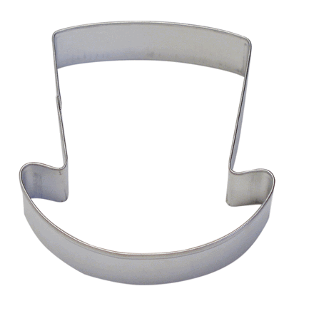 3.5" Top Hat Metal Cookie Cutter