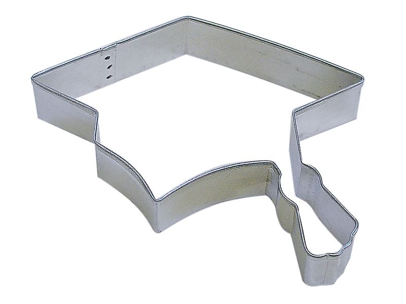 4.5" Graduation Cap Metal Cookie Cutter